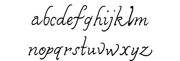SF-Karens Cali Font LOWERCASE