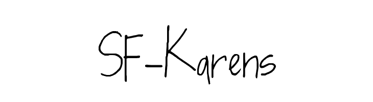 SF-Karens  Free Fonts Download