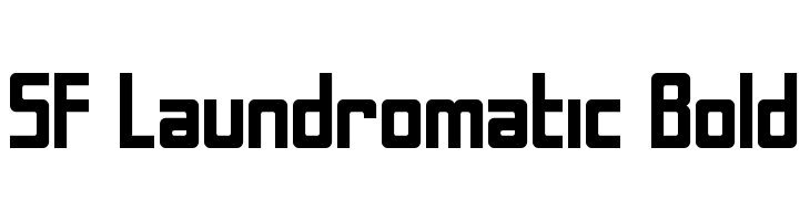 SF Laundromatic Bold Font