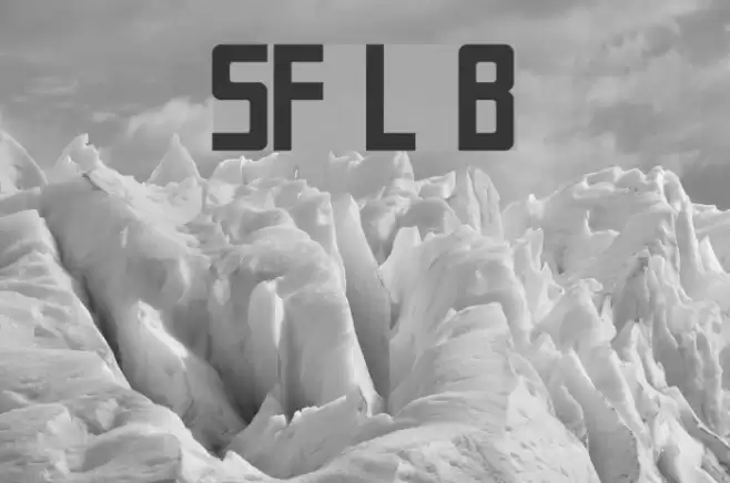 SF Laundromatic Bold Schriftart examples