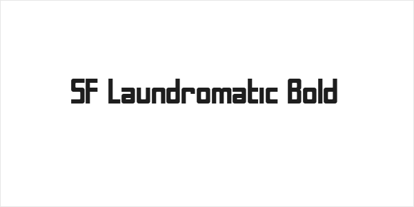 SF Laundromatic Bold Logo