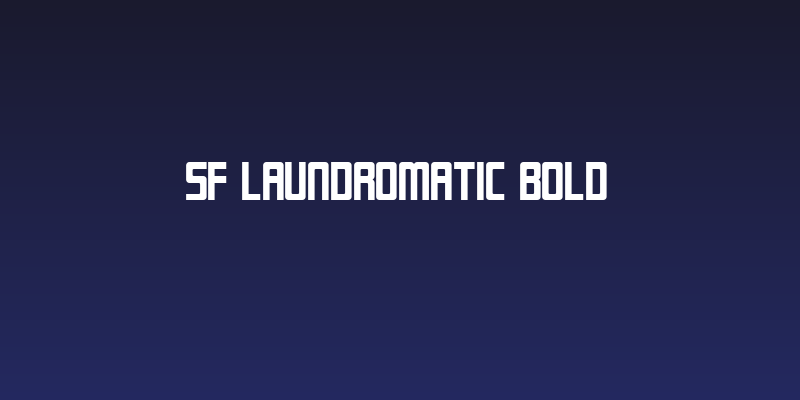 SF Laundromatic Bold Social Header