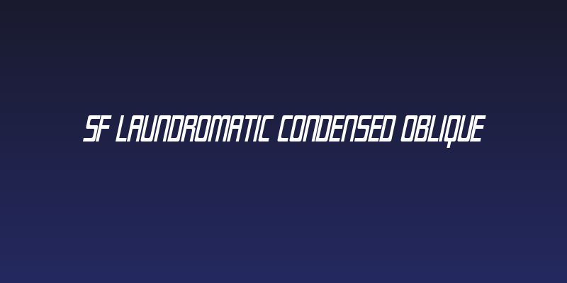 SF Laundromatic Condensed Oblique Social Header
