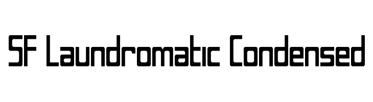 SF Laundromatic Condensed Font
