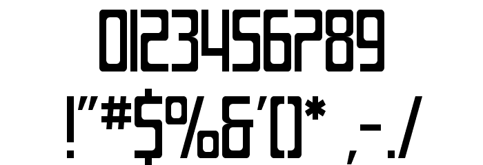 SF Laundromatic Condensed Font OTHER CHARS