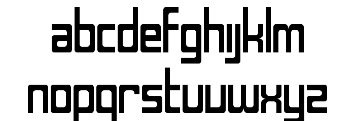 SF Laundromatic Condensed Font LOWERCASE