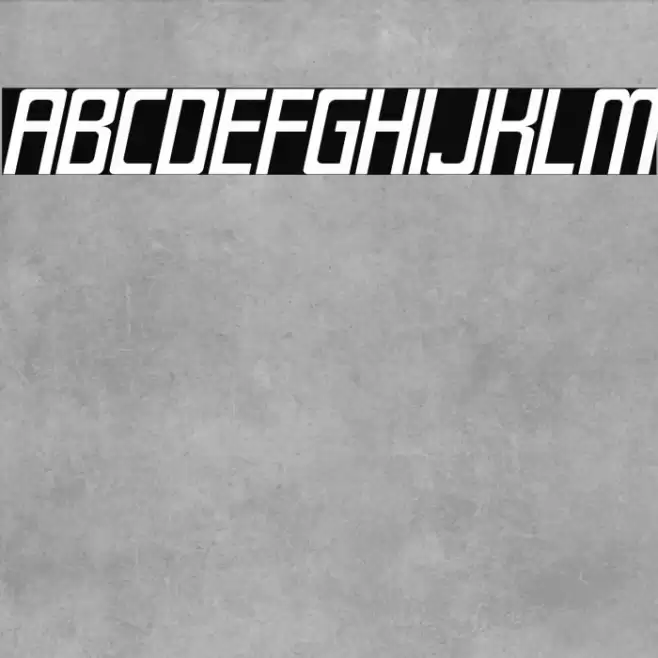 SF Laundromatic Extended Oblique Font examples