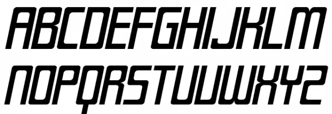 SF Laundromatic Extended Oblique Шрифта ВЕРХНИЙ