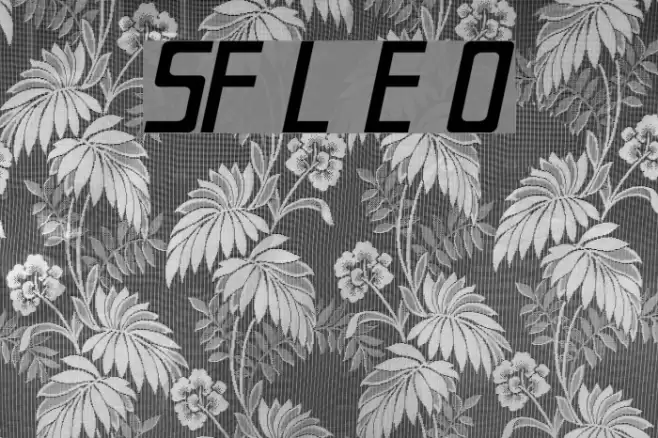 SF Laundromatic Extended Oblique Font examples