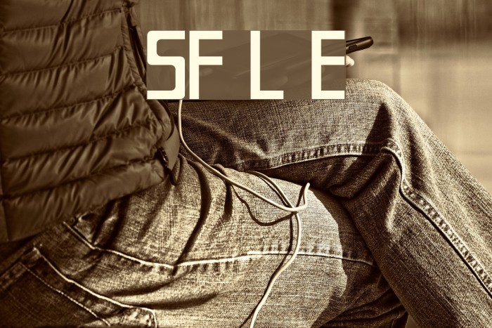 SF Laundromatic Extended Font examples