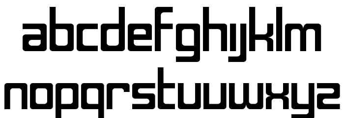 SF Laundromatic Extended Font LOWERCASE