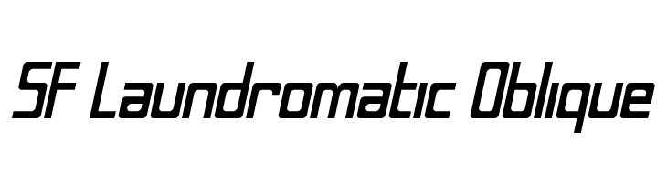SF Laundromatic Oblique  font caratteri gratis