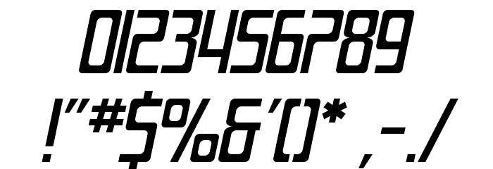 SF Laundromatic Oblique Font OTHER CHARS