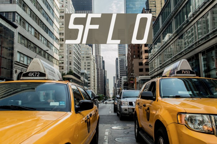 SF Laundromatic Oblique Font examples