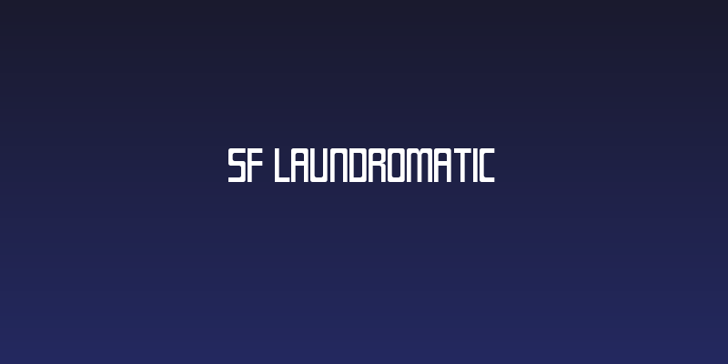 SF Laundromatic Social Header