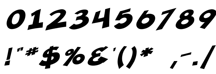 SF Minced Meat Bold Oblique Font OTHER CHARS