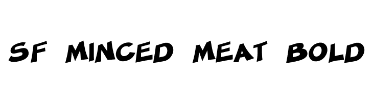 SF Minced Meat Bold  Descarca Fonturi Gratis
