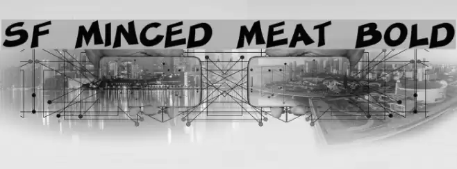 SF Minced Meat Bold Font examples