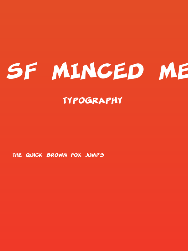 SF Minced Meat Bold Poster