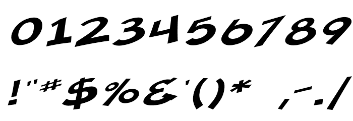 SF Minced Meat Extended Oblique Font OTHER CHARS