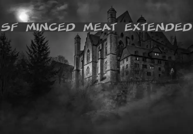 SF Minced Meat Extended Шрифта examples