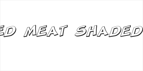 SF Minced Meat Shaded Oblique Logo