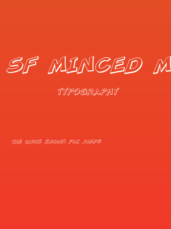 SF Minced Meat Shaded Oblique Poster