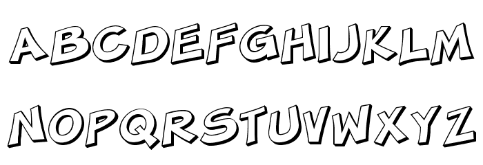 SF Minced Meat Shaded Font LOWERCASE