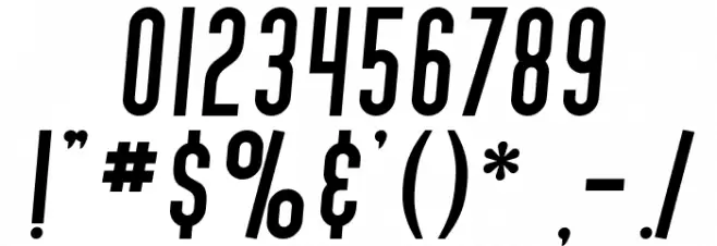 SF Movie Poster Bold Italic خط محارف أخرى