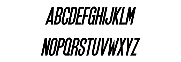 SF Movie Poster Bold Oblique Font LOWERCASE