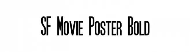 SF Movie Poster Bold  baixar fontes gratis
