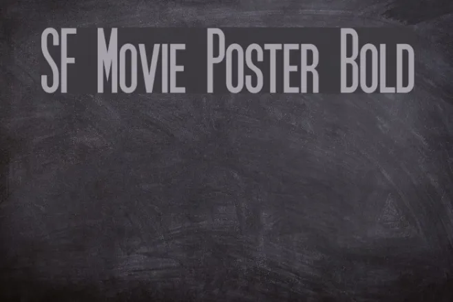 SF Movie Poster Bold Example 1