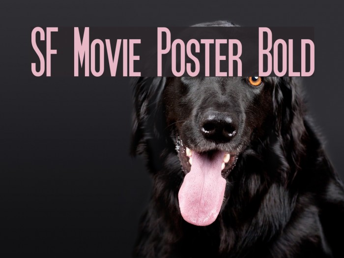 SF Movie Poster Bold Font examples