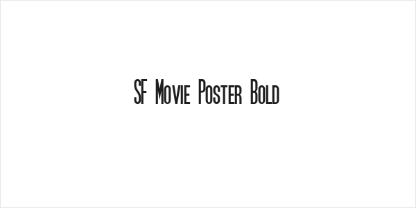 SF Movie Poster Bold Logo