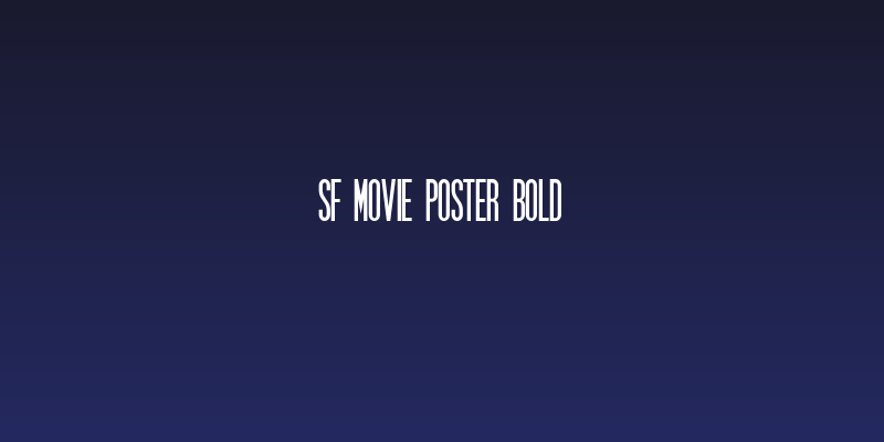 SF Movie Poster Bold Social Header