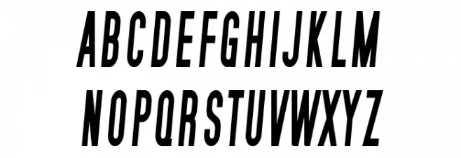 SF Movie Poster Condensed Bold Italic Fuentes MINÚSCULAS