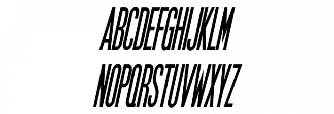 SF Movie Poster Condensed Bold Oblique Fuentes MAYÚSCULAS