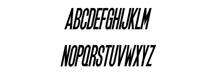 SF Movie Poster Condensed Bold Oblique Font LOWERCASE