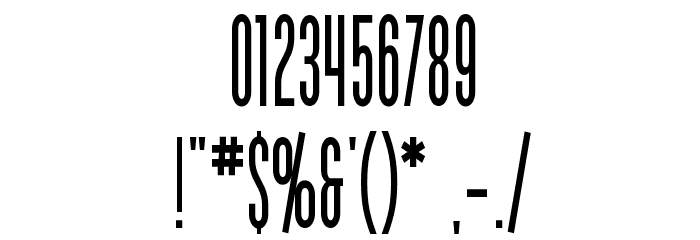 SF Movie Poster Condensed Bold Font OTHER CHARS