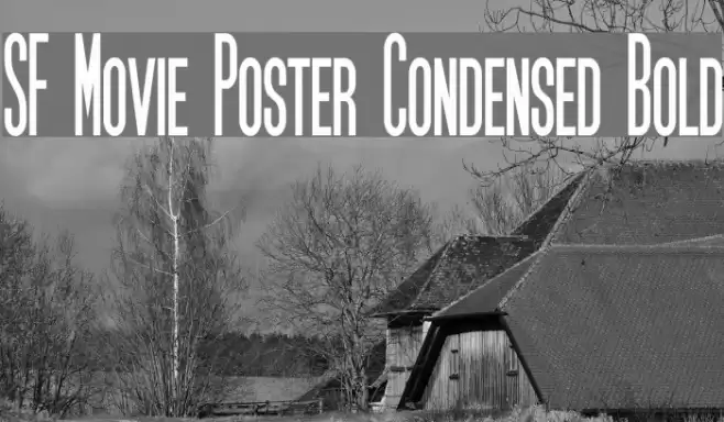SF Movie Poster Condensed Bold Caratteri examples