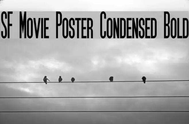 SF Movie Poster Condensed Bold Caratteri examples