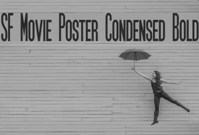 SF Movie Poster Condensed Bold Caratteri examples