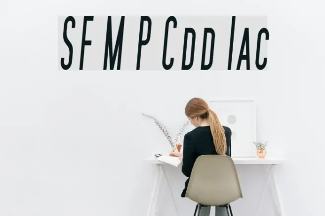 SF Movie Poster Condensed Italic Example 3