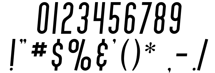 SF Movie Poster Italic Шрифта ДРУГИЕ символов