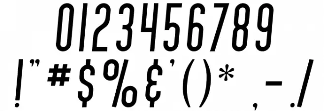 SF Movie Poster Italic Шрифта ДРУГИЕ символов
