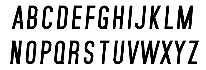 SF Movie Poster Italic Шрифта строчной