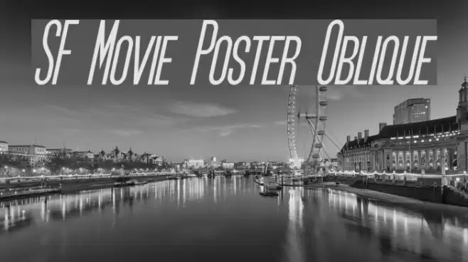 SF Movie Poster Oblique examples
