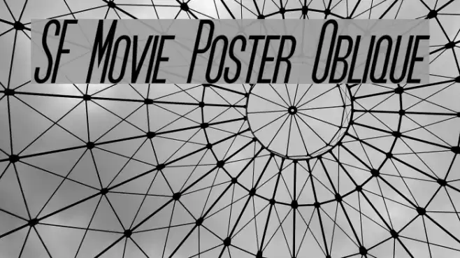 SF Movie Poster Oblique examples