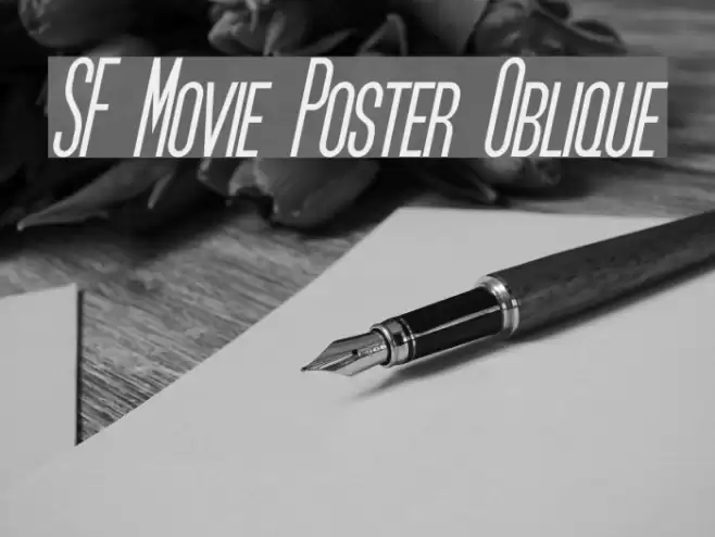 SF Movie Poster Oblique examples