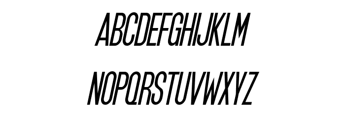 SF Movie Poster Oblique Font LOWERCASE